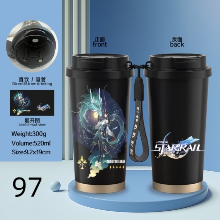 Honkai: Star Rail Anime peripheral stainless steel coffee cup 520ML