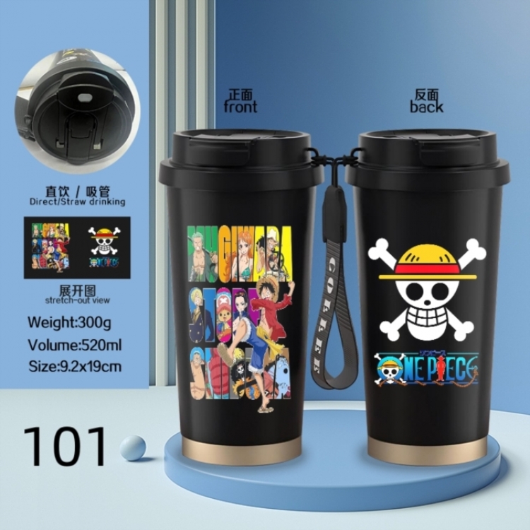 One Piece Anime peripheral stainless steel coffee cup 520ML