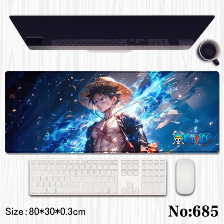 One Piece Anime peripheral computer mouse pad office desk pad multifunctional pad 80X30X0.3cm
