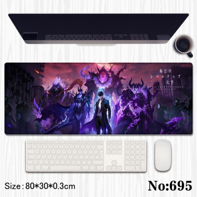 Solo Leveling:Arise Anime peripheral computer mouse pad office desk pad multifunctional pad 80X30X0.3cm