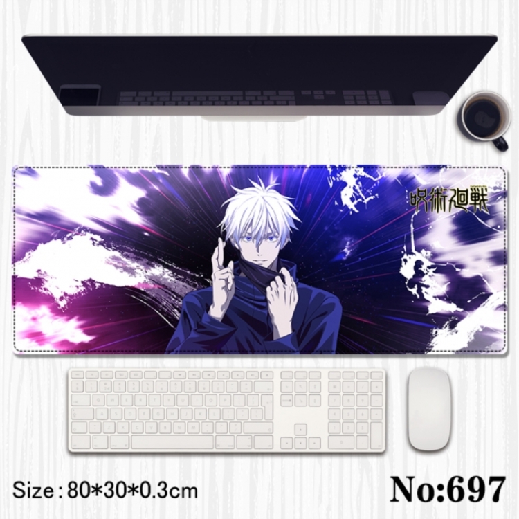 Jujutsu Kaisen Anime peripheral computer mouse pad office desk pad multifunctional pad 80X30X0.3cm