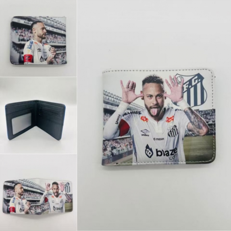 Full color Two fold short card case wallet 11X9.5CM  