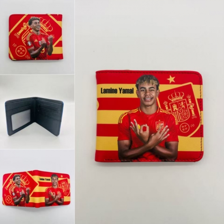 Yamal Full color Two fold short card case wallet 11X9.5CM