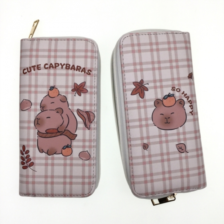 Kapibala Full Color Printing Long section Zipper Wallet Purse