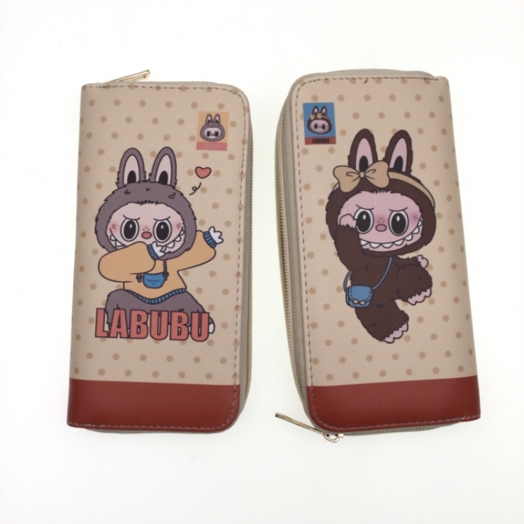 Labubu Full Color Printing Long section Zipper Wallet Purse