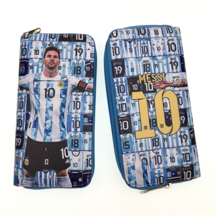 Messi Full Color Printing Long section Zipper Wallet Purse