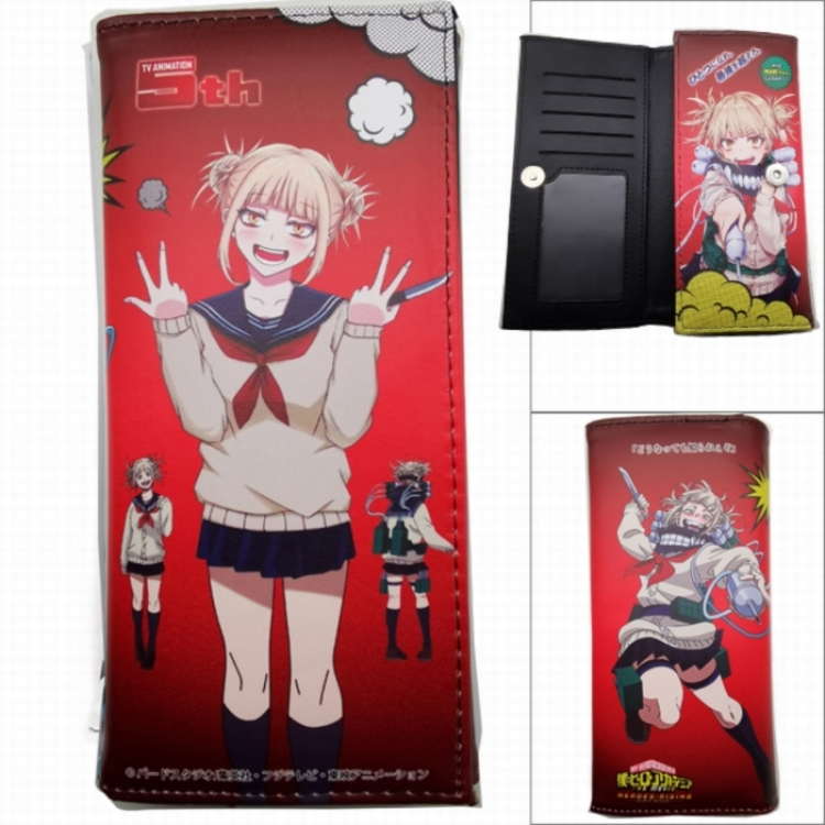 My Hero Academia Anime Long Tri-Fold Wallet Wallet with Colorful Snaps PK-067