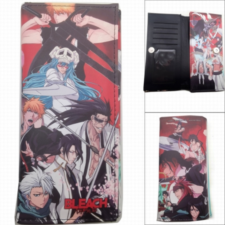 Bleach Anime Long Tri-Fold Wallet Wallet with Colorful Snaps