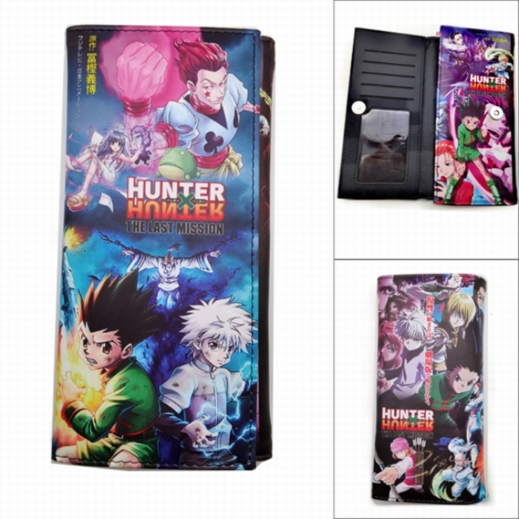 HunterXHunter Anime Long Tri-Fold Wallet Wallet with Colorful Snaps PK-039