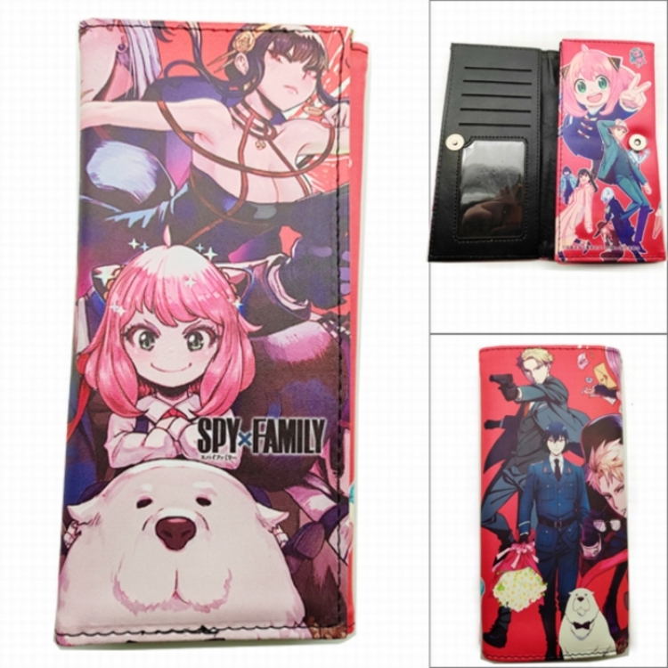 SPY×FAMILY  Anime Long Tri-Fold Wallet Wallet with Colorful Snaps PK-041
