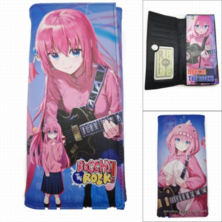 BOCCHI THE ROCK!  Anime Long Tri-Fold Wallet Wallet with Colorful Snaps PK-001
