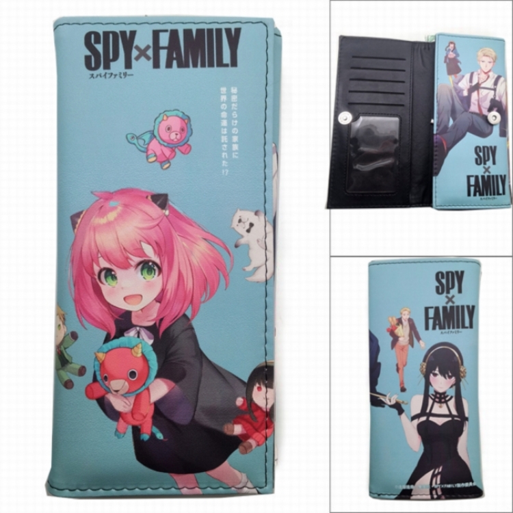 SPY×FAMILY Anime Long Tri-Fold Wallet Wallet with Colorful Snaps PK-079