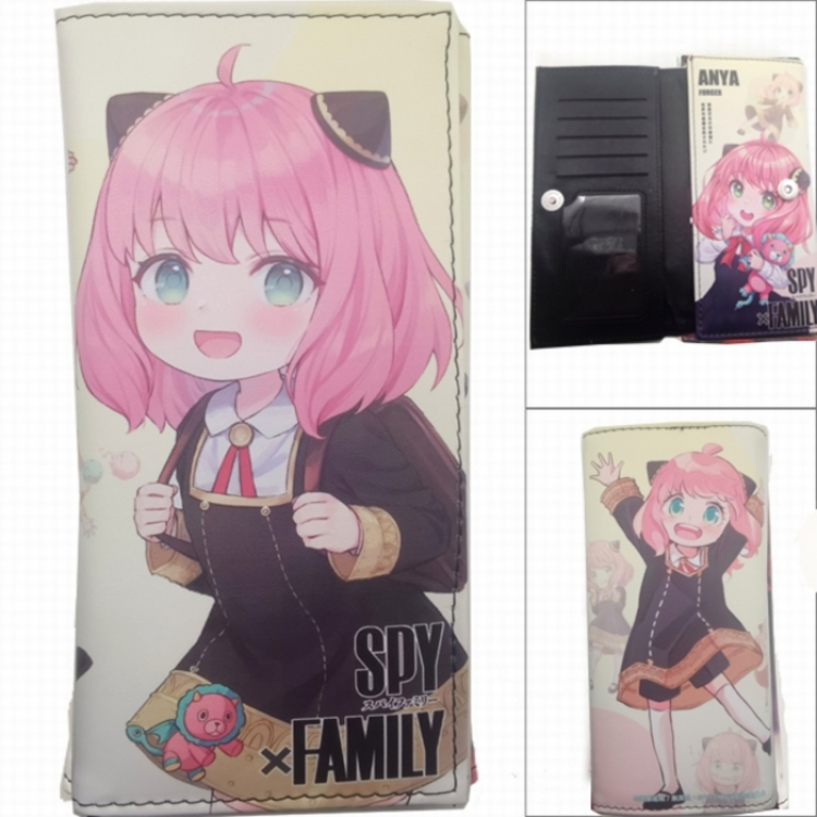 SPY×FAMILY Anime Long Tri-Fold Wallet Wallet with Colorful Snaps PK-085