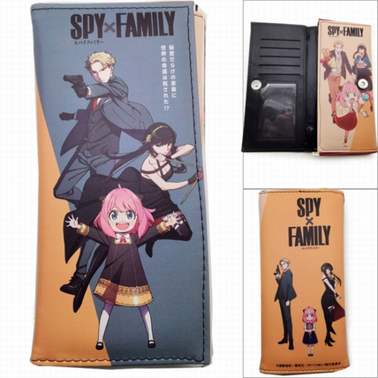 SPY×FAMILY Anime Long Tri-Fold Wallet Wallet with Colorful Snaps PK-076