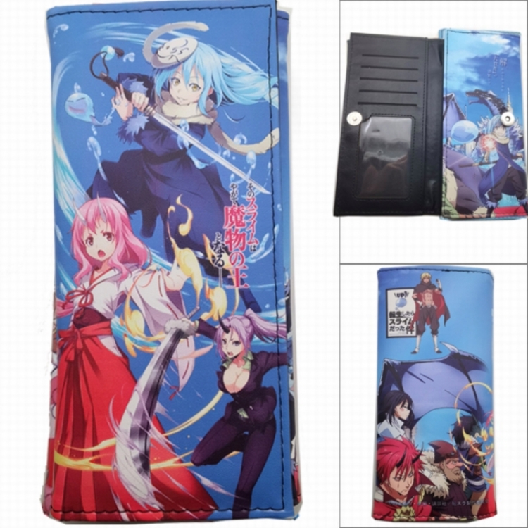 That Time I Got Slim Anime Long Tri-Fold Wallet Wallet with Colorful Snaps PK-078