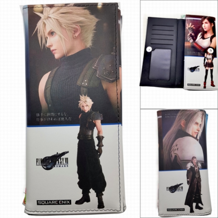 Final Fantasy  Anime Long Tri-Fold Wallet Wallet with Colorful Snaps PK-093