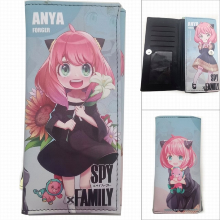 SPY×FAMILY Anime Long Tri-Fold Wallet Wallet with Colorful Snaps PK-084