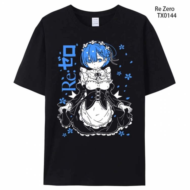 Re:Zero kara Hajimeru Isekai Seikatsu Anime peripheral printed pure cotton T-shirt from S to 4XL