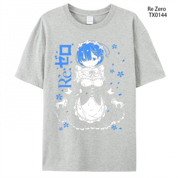 Re:Zero kara Hajimeru Isekai Seikatsu Anime peripheral printed pure cotton T-shirt from S to 4XL