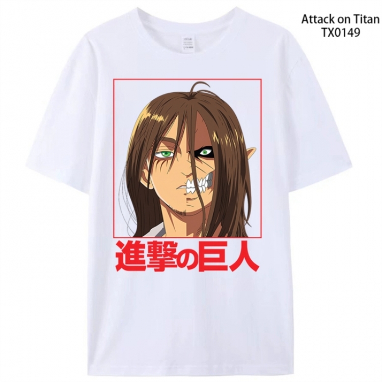 Shingeki no Kyojin Anime peripheral printed pure cotton T-shirt from S to 4XL