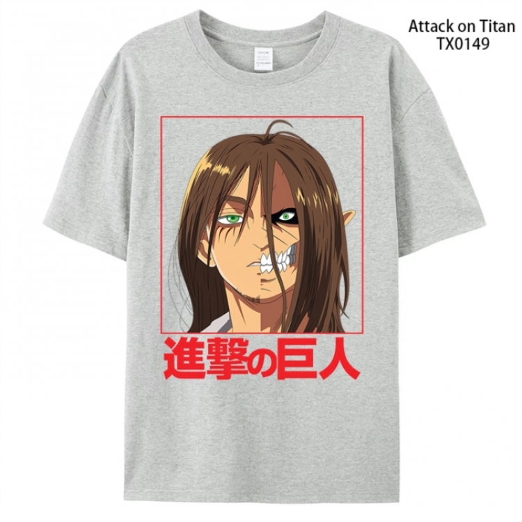 Shingeki no Kyojin Anime peripheral printed pure cotton T-shirt from S to 4XL