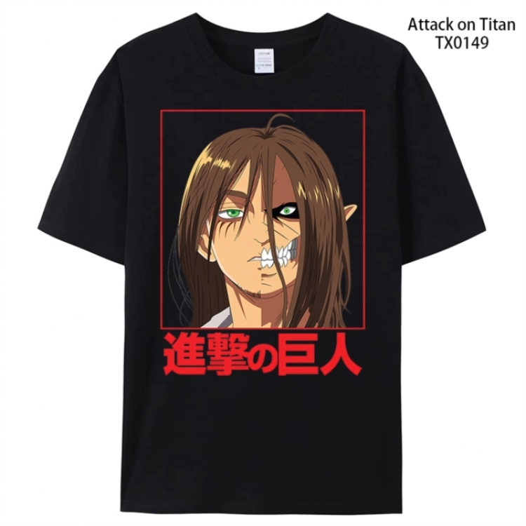 Shingeki no Kyojin Anime peripheral printed pure cotton T-shirt from S to 4XL