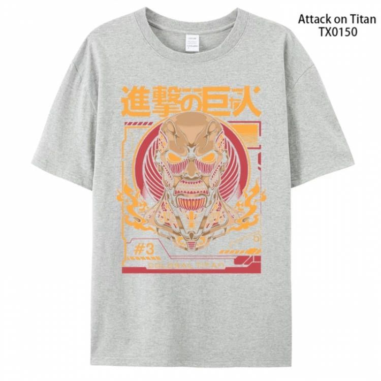 Shingeki no Kyojin Anime peripheral printed pure cotton T-shirt from S to 4XL
