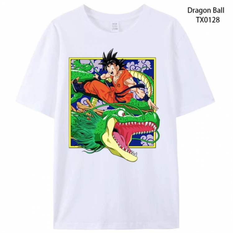 DRAGON BALL Anime peripheral printed pure cotton T-shirt from S to 4XL