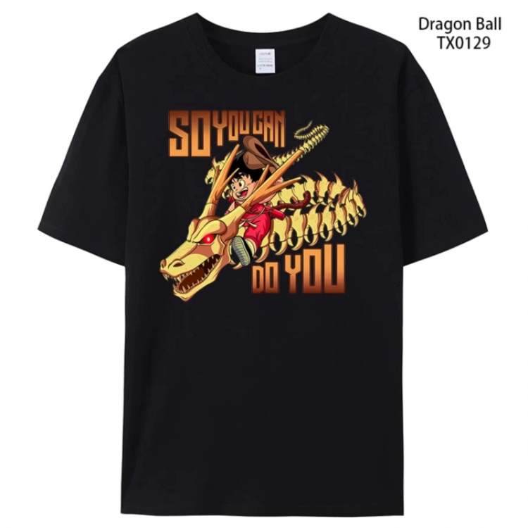 DRAGON BALL Anime peripheral printed pure cotton T-shirt from S to 4XL