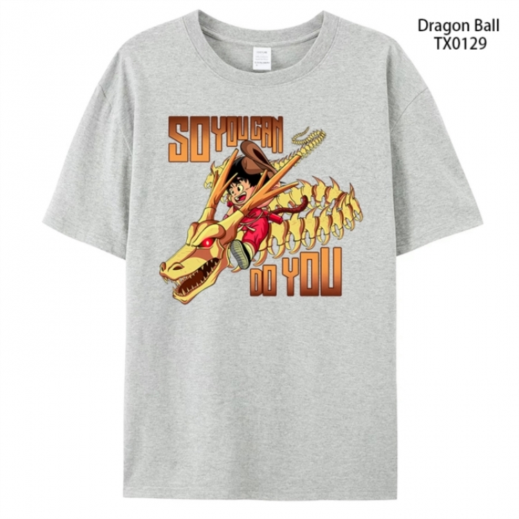 DRAGON BALL Anime peripheral printed pure cotton T-shirt from S to 4XL