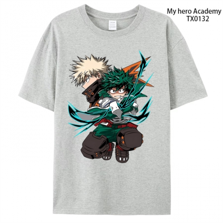My Hero Academia Anime peripheral printed pure cotton T-shirt from S to 4XL