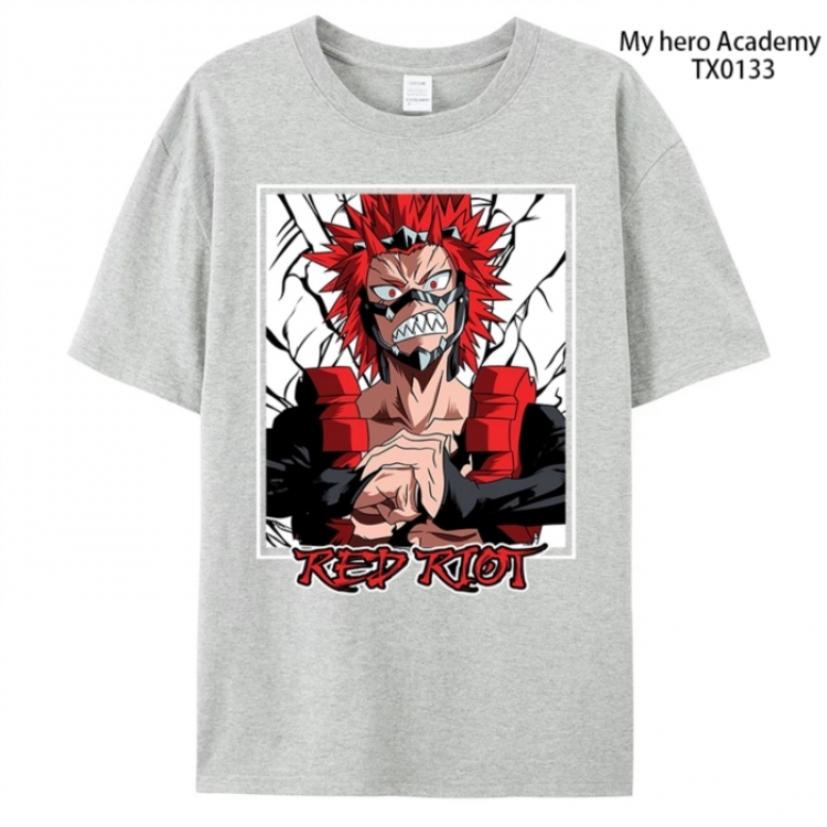 My Hero Academia Anime peripheral printed pure cotton T-shirt from S to 4XL