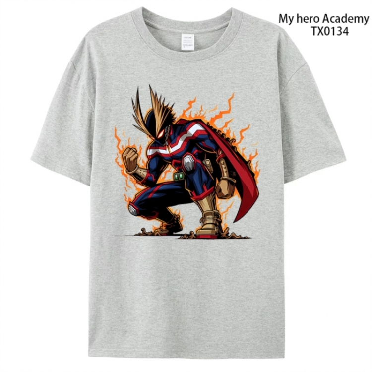 My Hero Academia Anime peripheral printed pure cotton T-shirt from S to 4XL