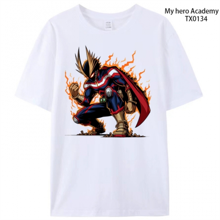 My Hero Academia Anime peripheral printed pure cotton T-shirt from S to 4XL