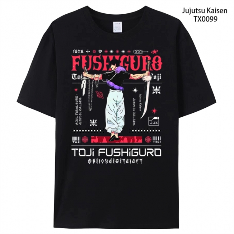 Jujutsu Kaisen Anime peripheral printed pure cotton T-shirt from S to 4XL