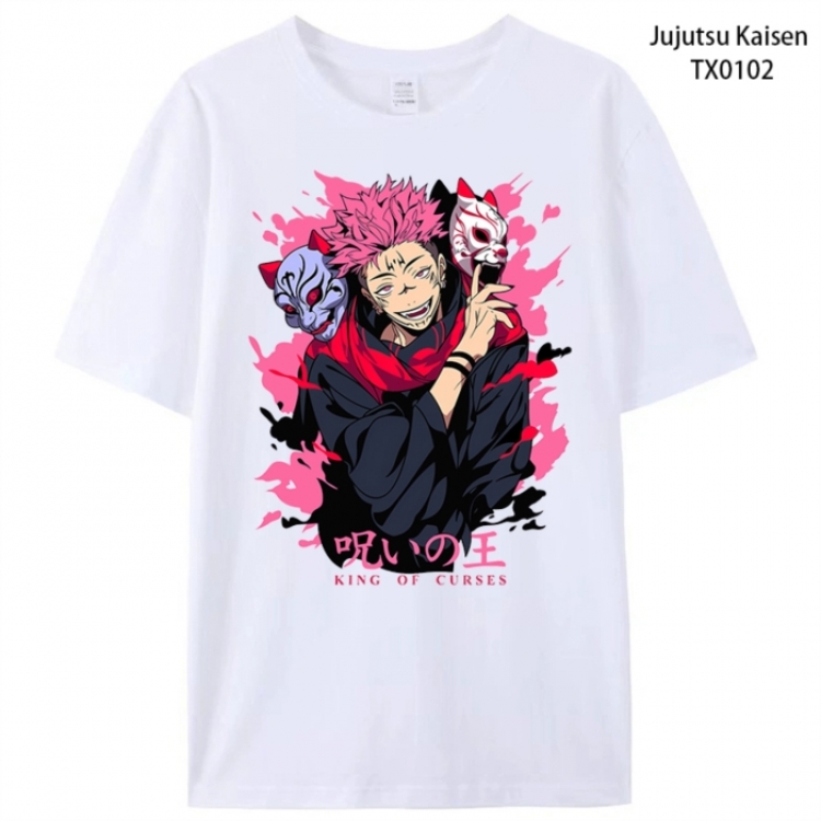 Jujutsu Kaisen Anime peripheral printed pure cotton T-shirt from S to 4XL