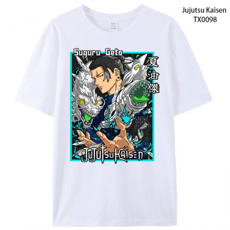 Jujutsu Kaisen Anime peripheral printed pure cotton T-shirt from S to 4XL