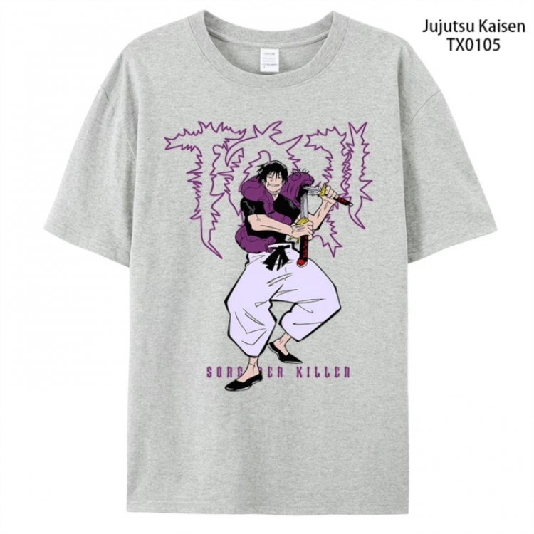 Jujutsu Kaisen Anime peripheral printed pure cotton T-shirt from S to 4XL