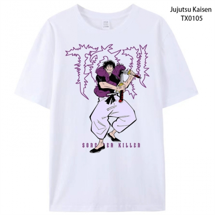 Jujutsu Kaisen Anime peripheral printed pure cotton T-shirt from S to 4XL