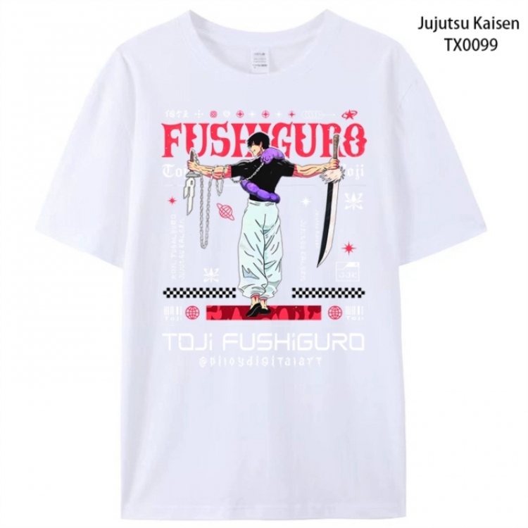 Jujutsu Kaisen Anime peripheral printed pure cotton T-shirt from S to 4XL