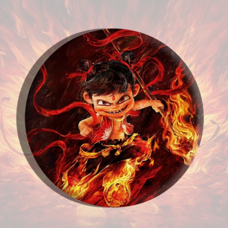 Nezha Anime tinplate brooch badge price for 5 pcs