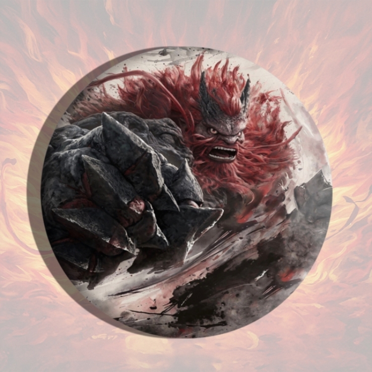 Nezha Anime tinplate brooch badge price for 5 pcs