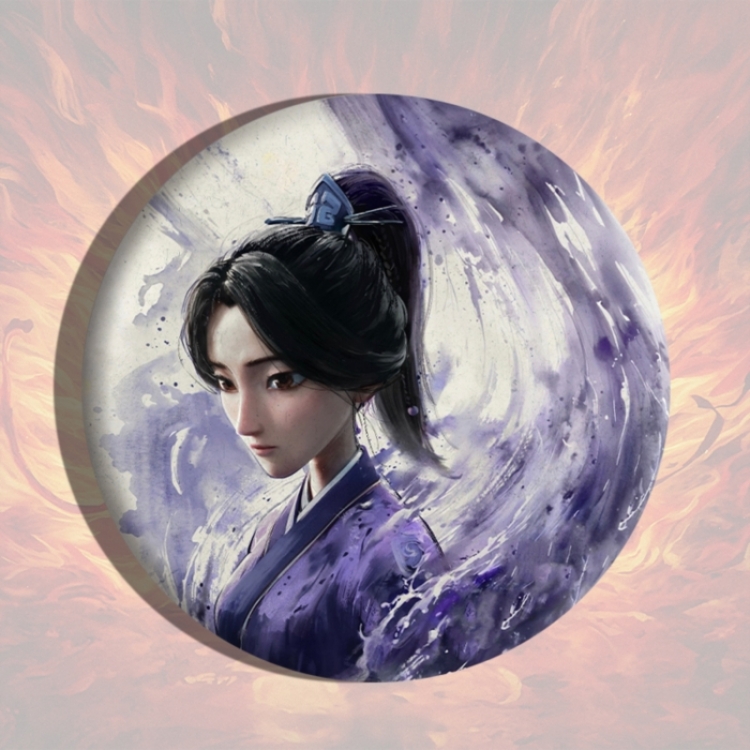 Nezha Anime tinplate brooch badge price for 5 pcs