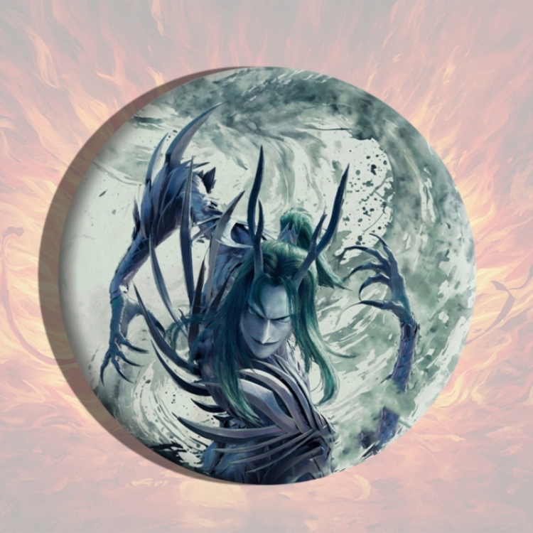 Nezha Anime tinplate brooch badge price for 5 pcs