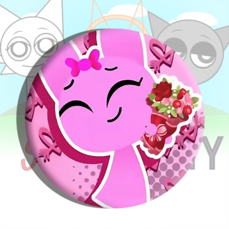 Sprunki Plush Anime tinplate brooch badge price for 5 pcs