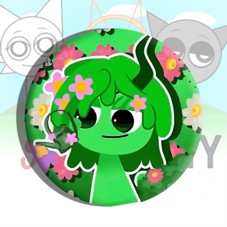 Sprunki Plush Anime tinplate brooch badge price for 5 pcs