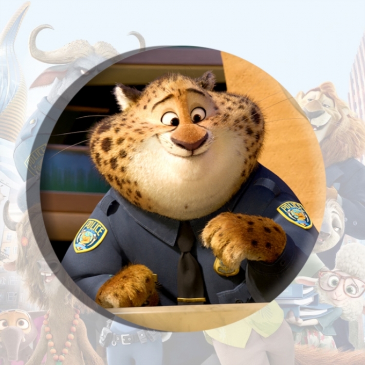 Zootopia Anime tinplate brooch badge price for 5 pcs