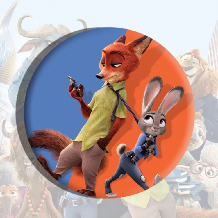 Zootopia Anime tinplate brooch badge price for 5 pcs
