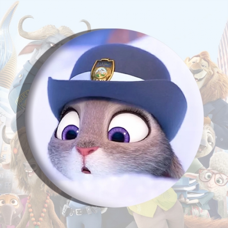 Zootopia Anime tinplate brooch badge price for 5 pcs