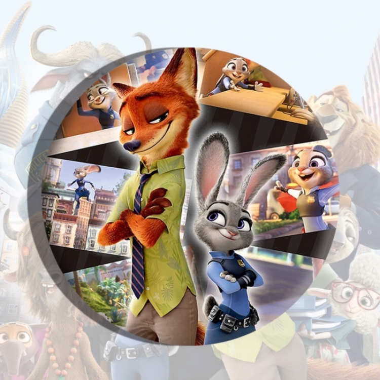 Zootopia Anime tinplate brooch badge price for 5 pcs
